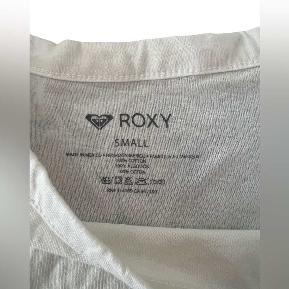 NWT Roxy Women’s Sweet Sea White Cotton Muscle Tank in size S - Picture 3 of 4